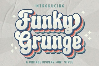 Funky Grunge Font for Bold Design Projects