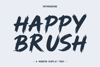 Happy Brush Font for Creative Projects and Design Work