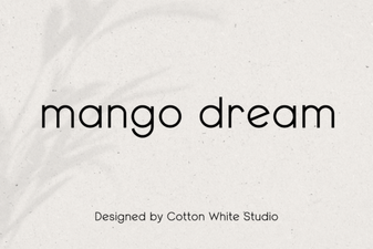 Mango Dream Font Creative Design Project