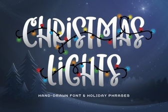 Christmas Lights Font Design Ideas and Creative Uses