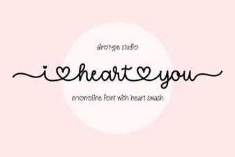 I Heart You Font Design Ideas and Uses