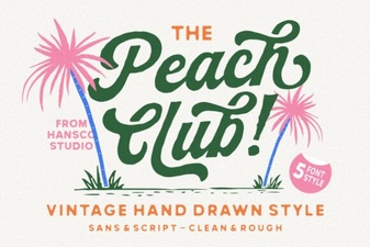 Peach Club Font Design Trends and Creative Uses