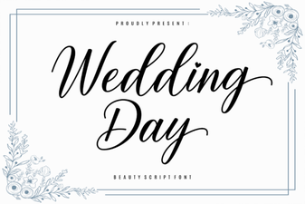 Wedding Day Font Design Ideas and Uses