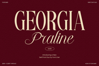 Georgia Praline Font Design and Creative Uses